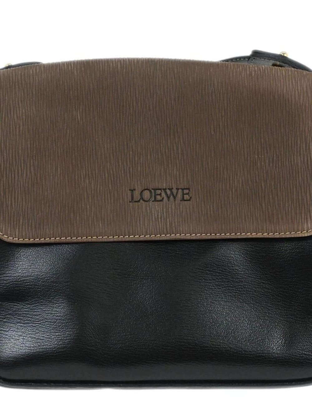 Loewe Black Leather Velasquez Shoulder Bag L25 117568